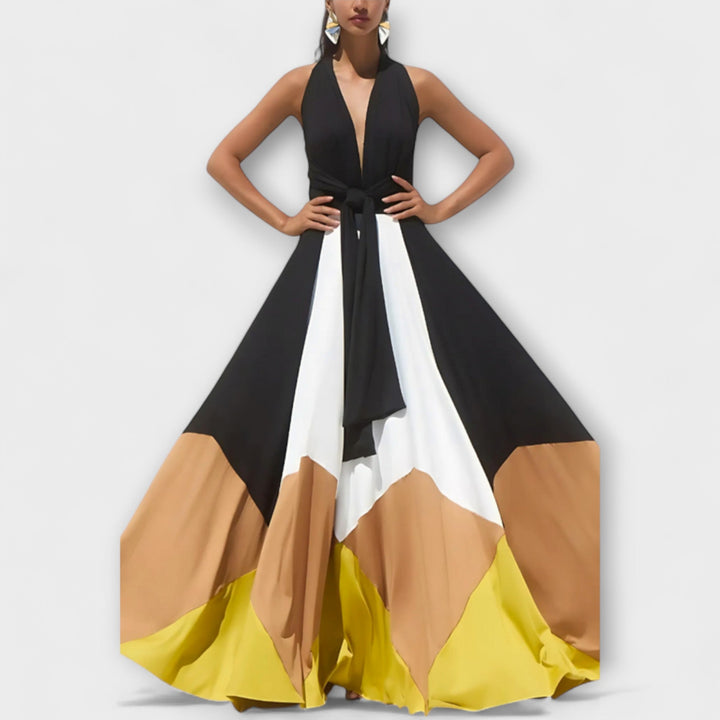 Nava - Dlhé šaty s odhaleným chrbtom