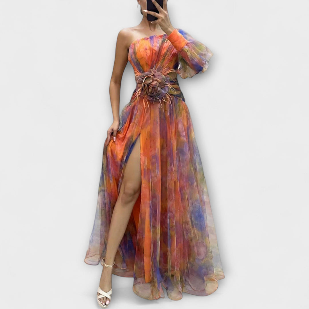 Minna – Asymetrická Amelie maxisukňa