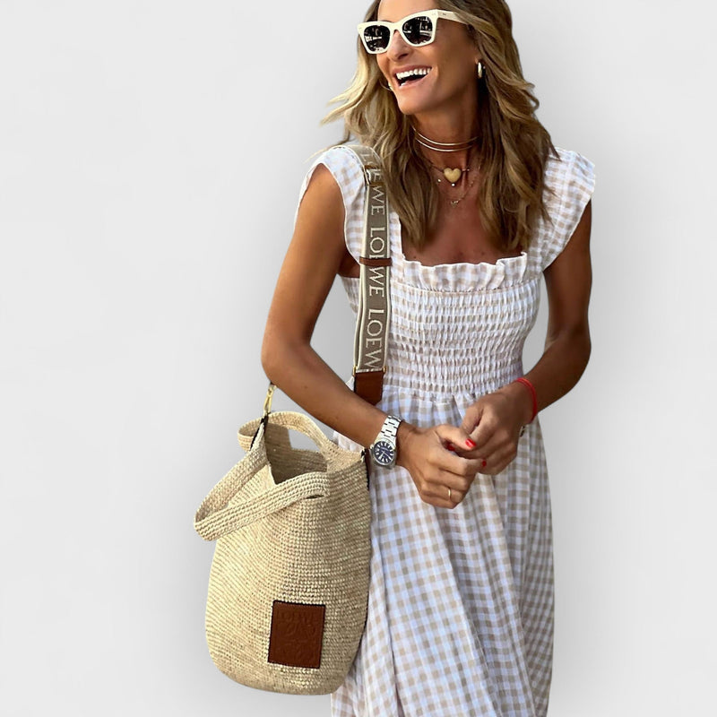 Suri - Maxi šaty s riasenými okrajmi