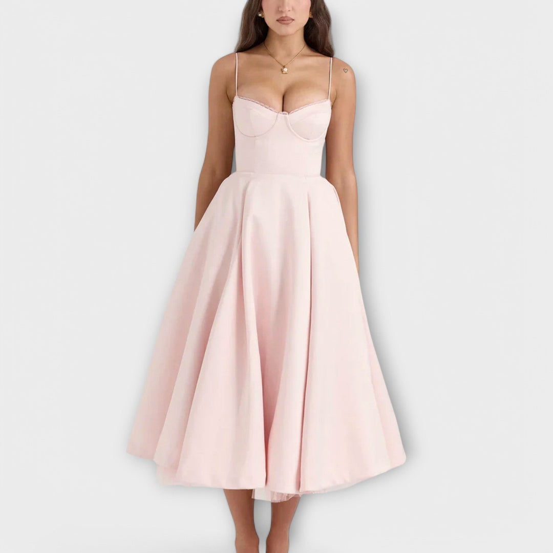 Mélie – Ľahké letné šaty s korzetovým detailom