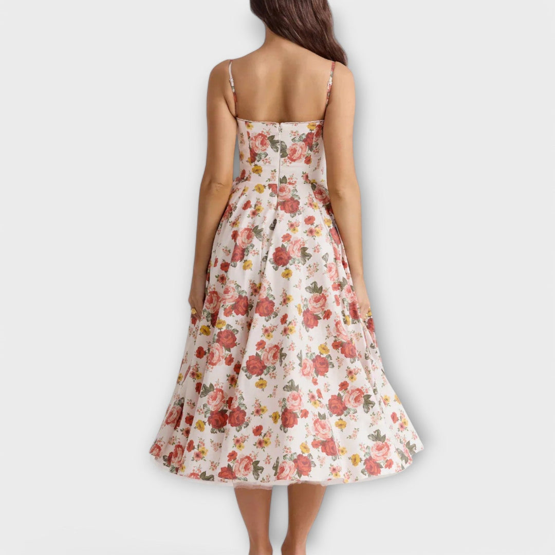 Mélie – Ľahké letné šaty s korzetovým detailom