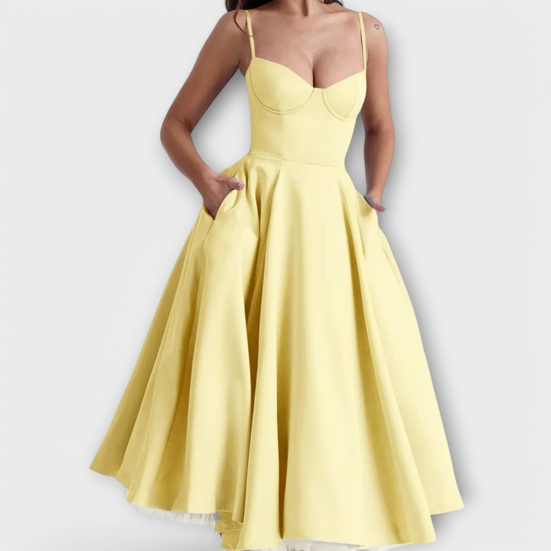 Mélie – Ľahké letné šaty s korzetovým detailom