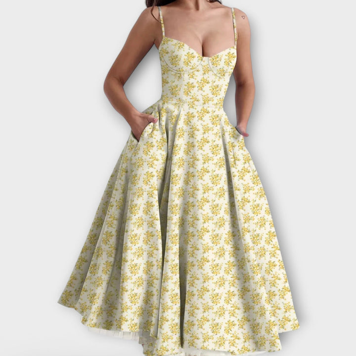 Mélie – Ľahké letné šaty s korzetovým detailom