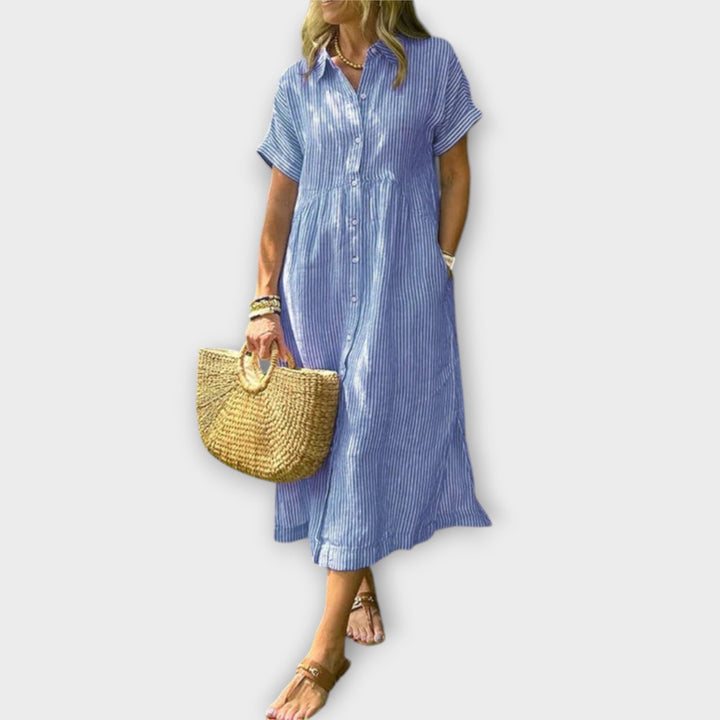 Anorea - Pruhované Šaty