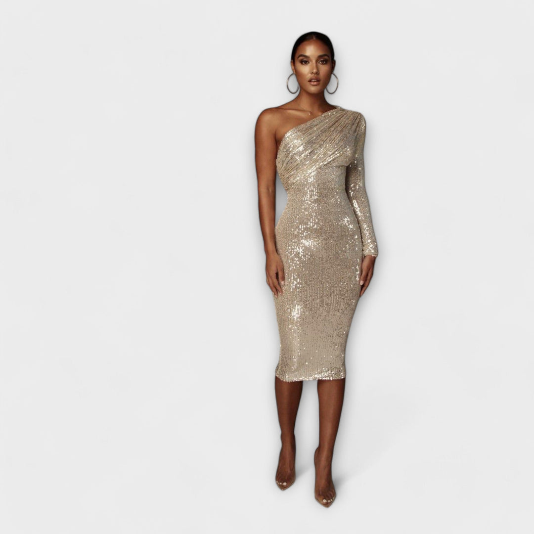 Margely - Večerné šaty s obopínajúcim dekoltom