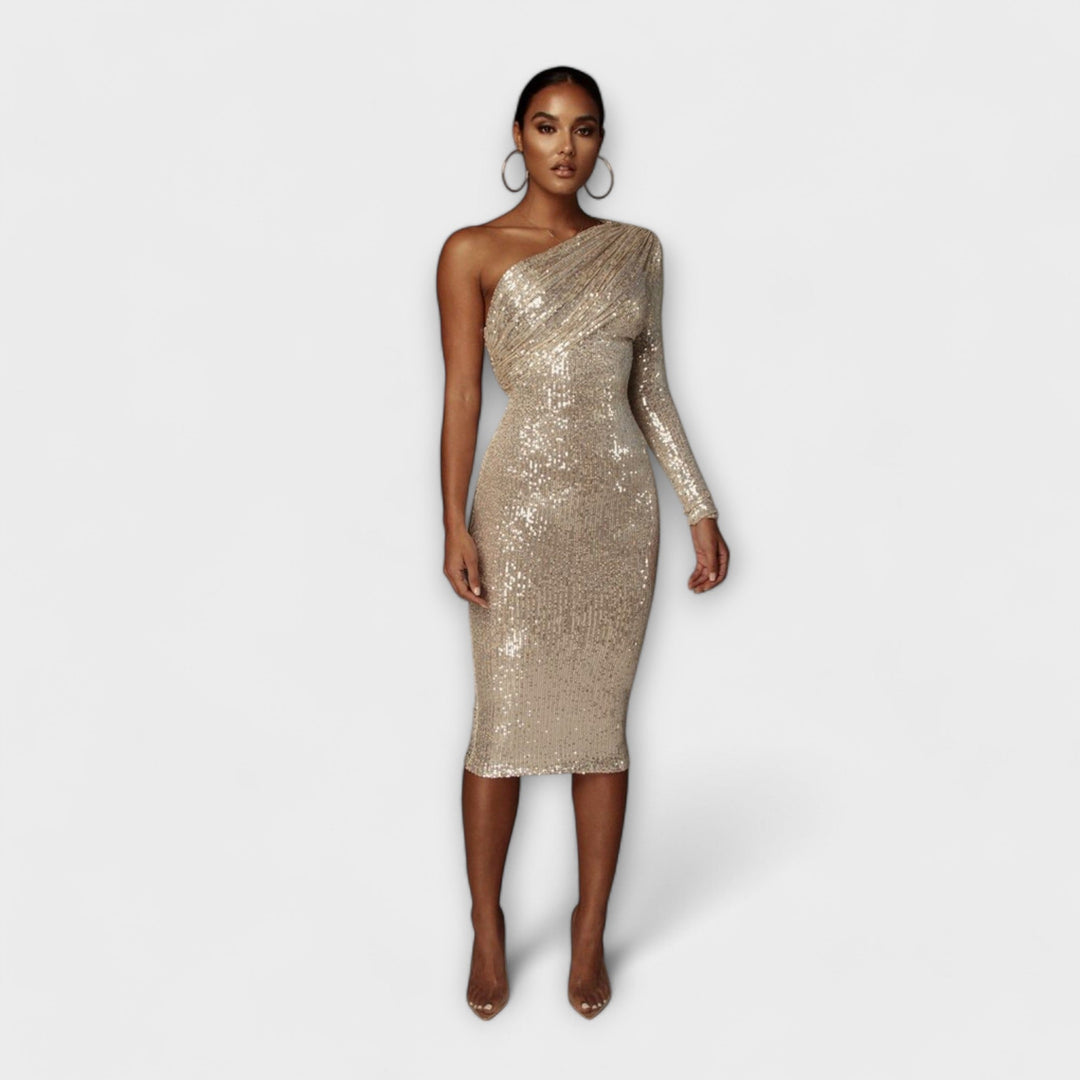 Margely - Večerné šaty s obopínajúcim dekoltom