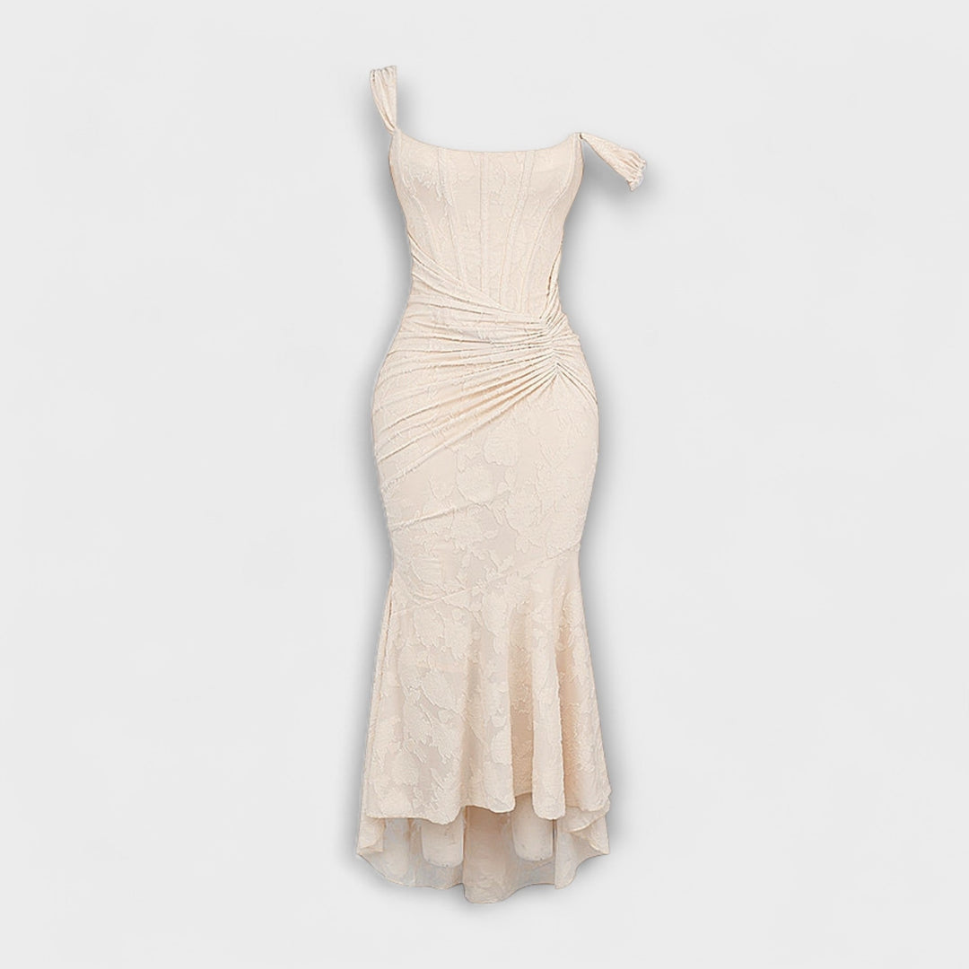 Renske - Dlhé šaty s elegantným a rafinovaným korzetom