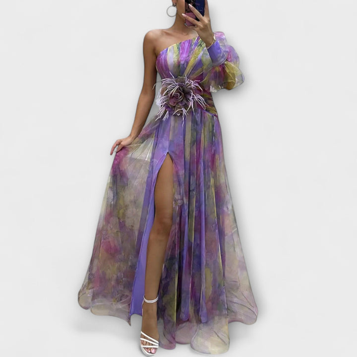 Minna – Asymetrická Amelie maxisukňa