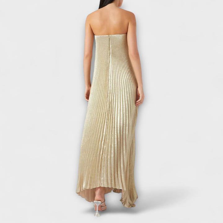 Michelle - Mielas Maxi Šaty Oranžová Kvetinová