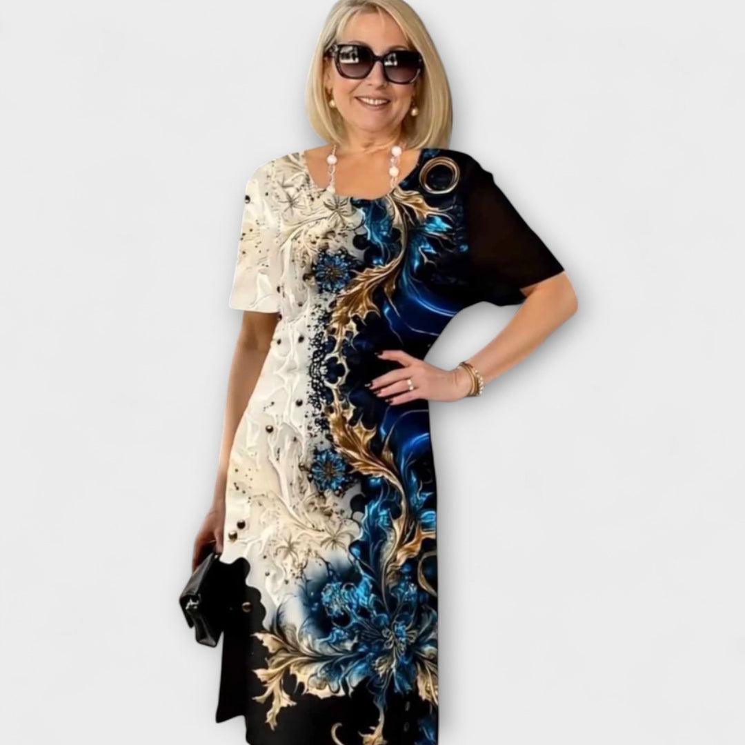 Barbara - Letné šaty "Kvetinový vietor"