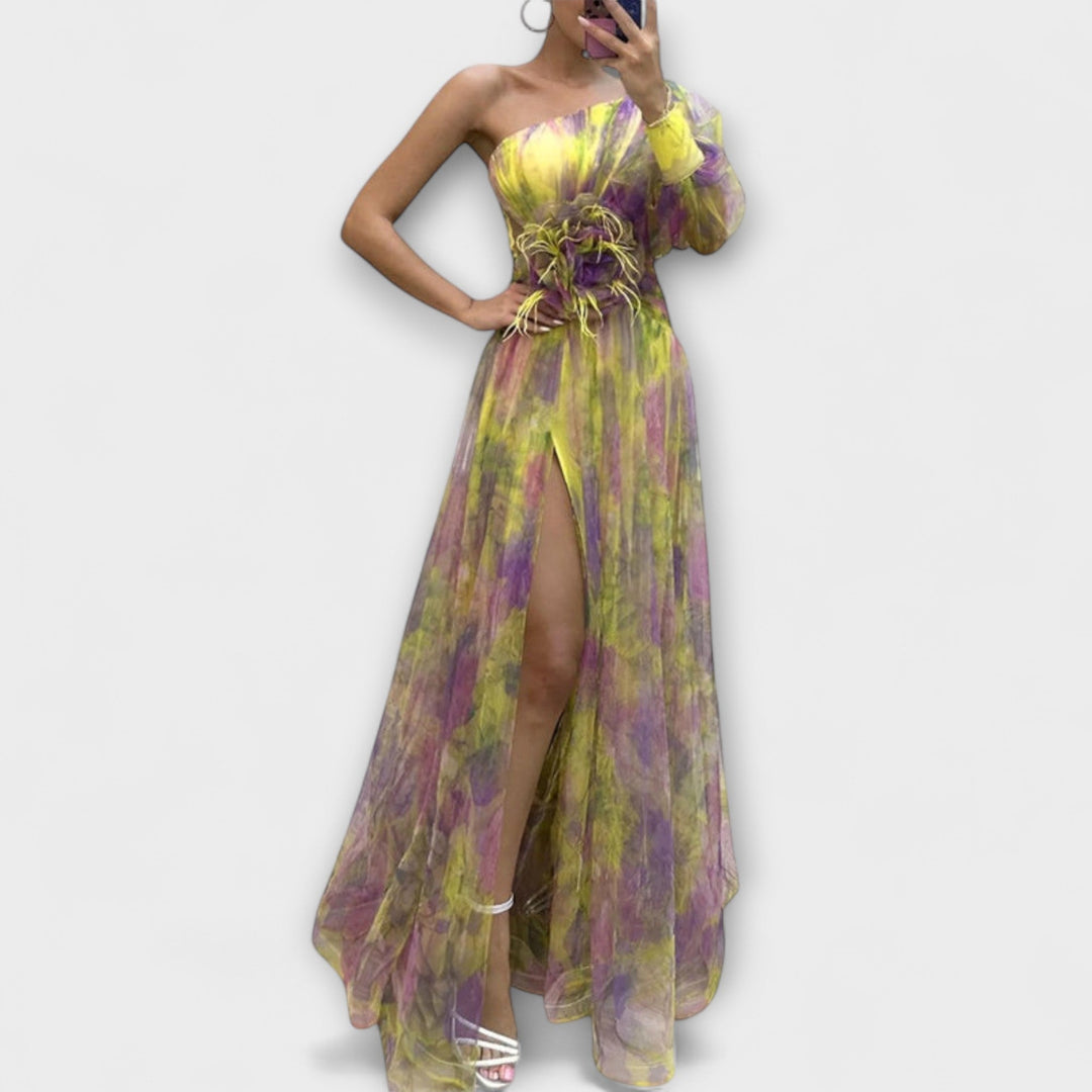 Minna – Asymetrická Amelie maxisukňa