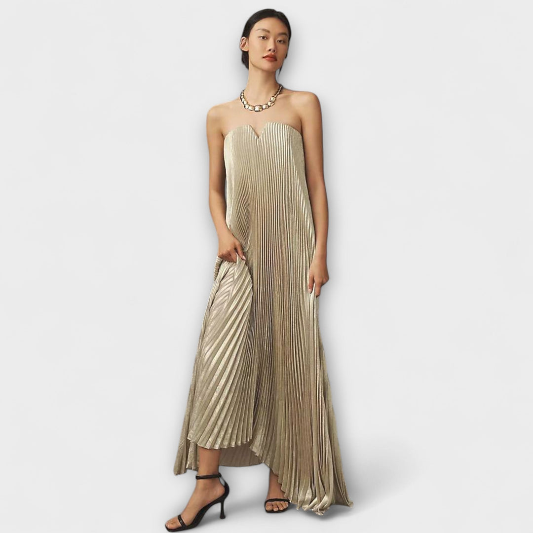 Michelle - Mielas Maxi Šaty Oranžová Kvetinová