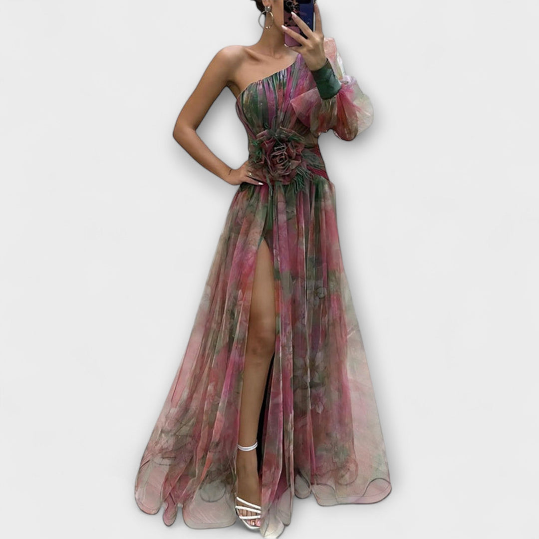 Minna – Asymetrická Amelie maxisukňa