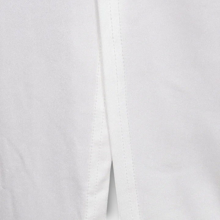 Selah - Biela šaty s dlhým rukávom a výstrihom v oblasti pásu s akcentmi z kryštálov