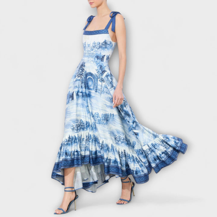 Lucia - Pôvabné kvetinové maxi šaty