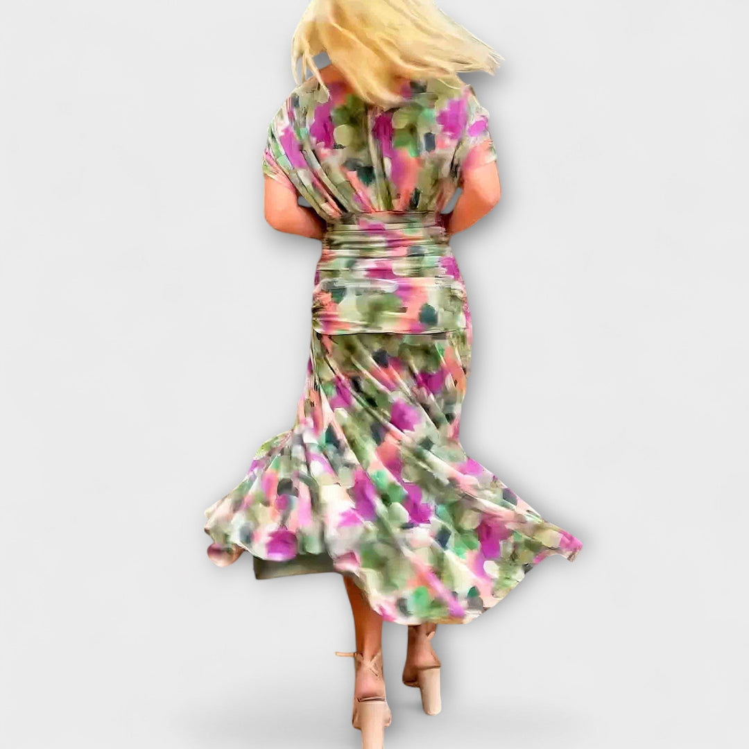 Aurora - Štýlové Maxik vestido s V-výstrihom