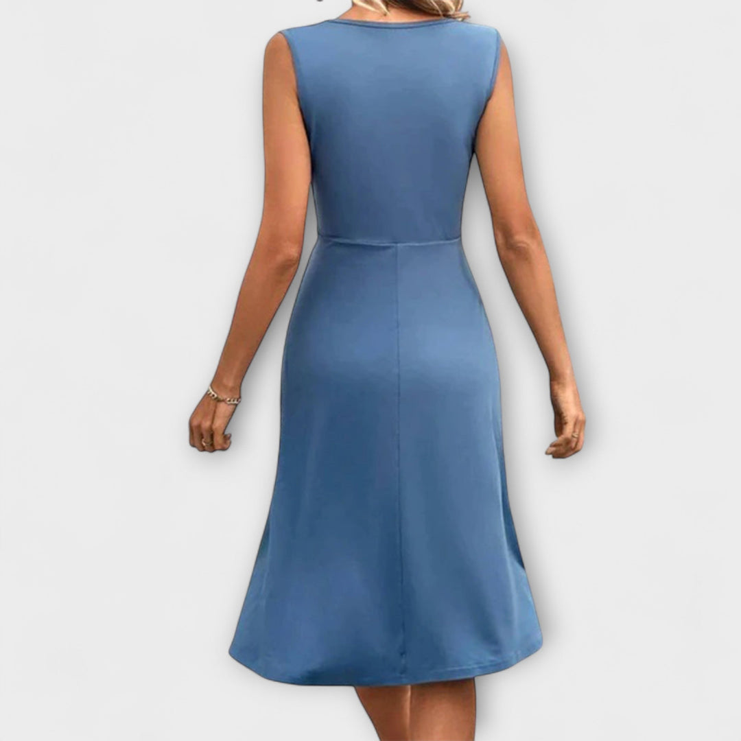 Lina - Letná šaty s golierom