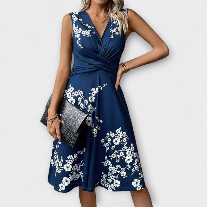 Lina - Letná šaty s golierom