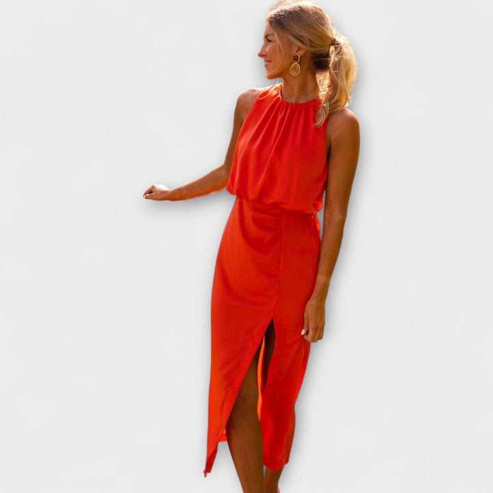 Liene - Elegantná Midi Šaty