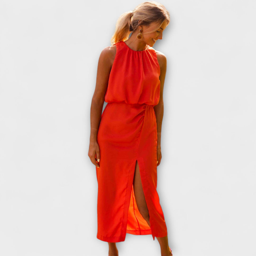 Liene - Elegantná Midi Šaty