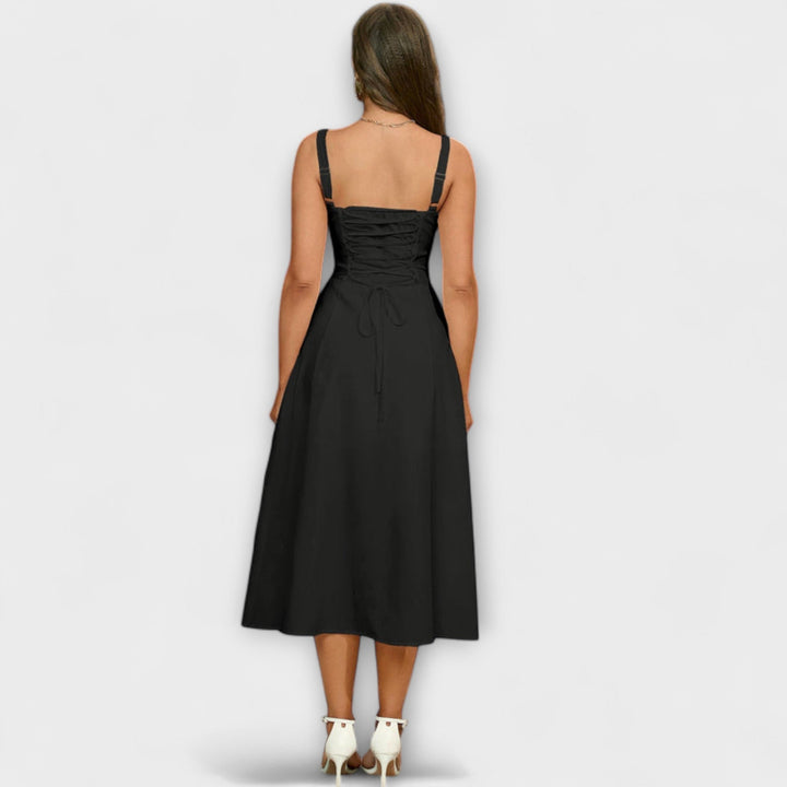 Viltis - Šaty s volánmi a rozparkom