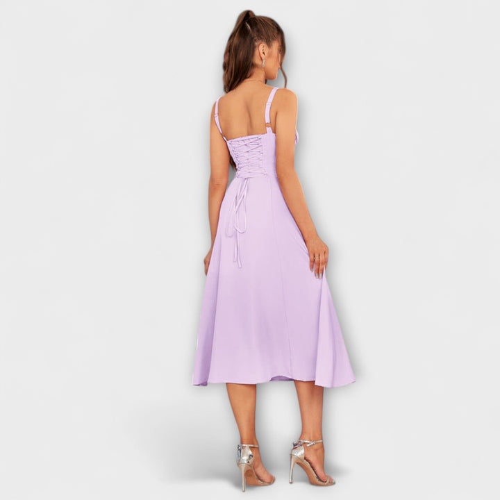 Viltis - Šaty s volánmi a rozparkom