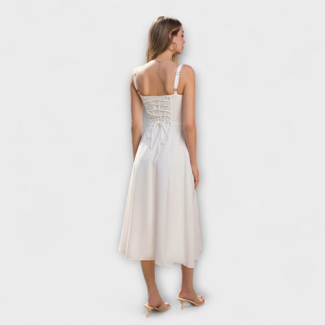 Viltis - Šaty s volánmi a rozparkom