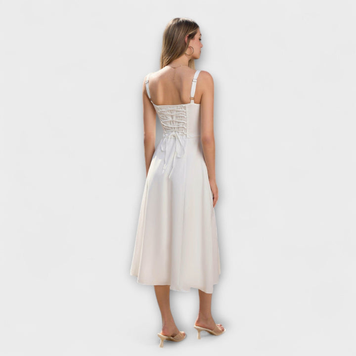 Viltis - Šaty s volánmi a rozparkom