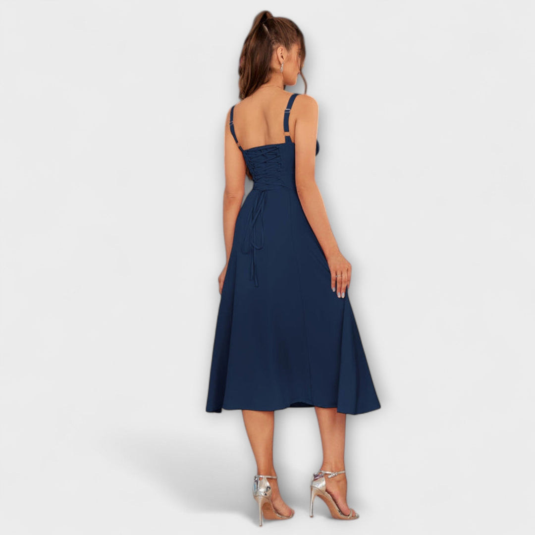 Viltis - Šaty s volánmi a rozparkom