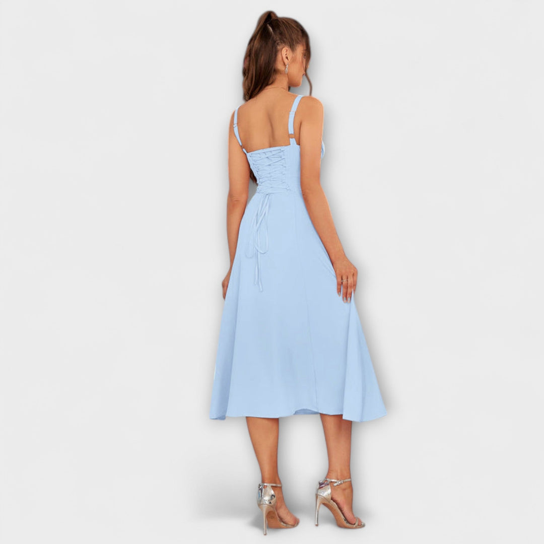 Viltis - Šaty s volánmi a rozparkom