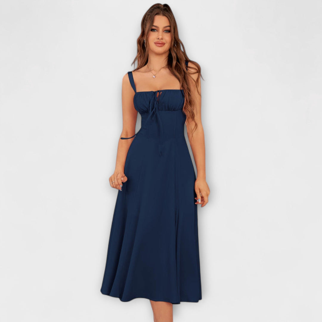 Viltis - Šaty s volánmi a rozparkom