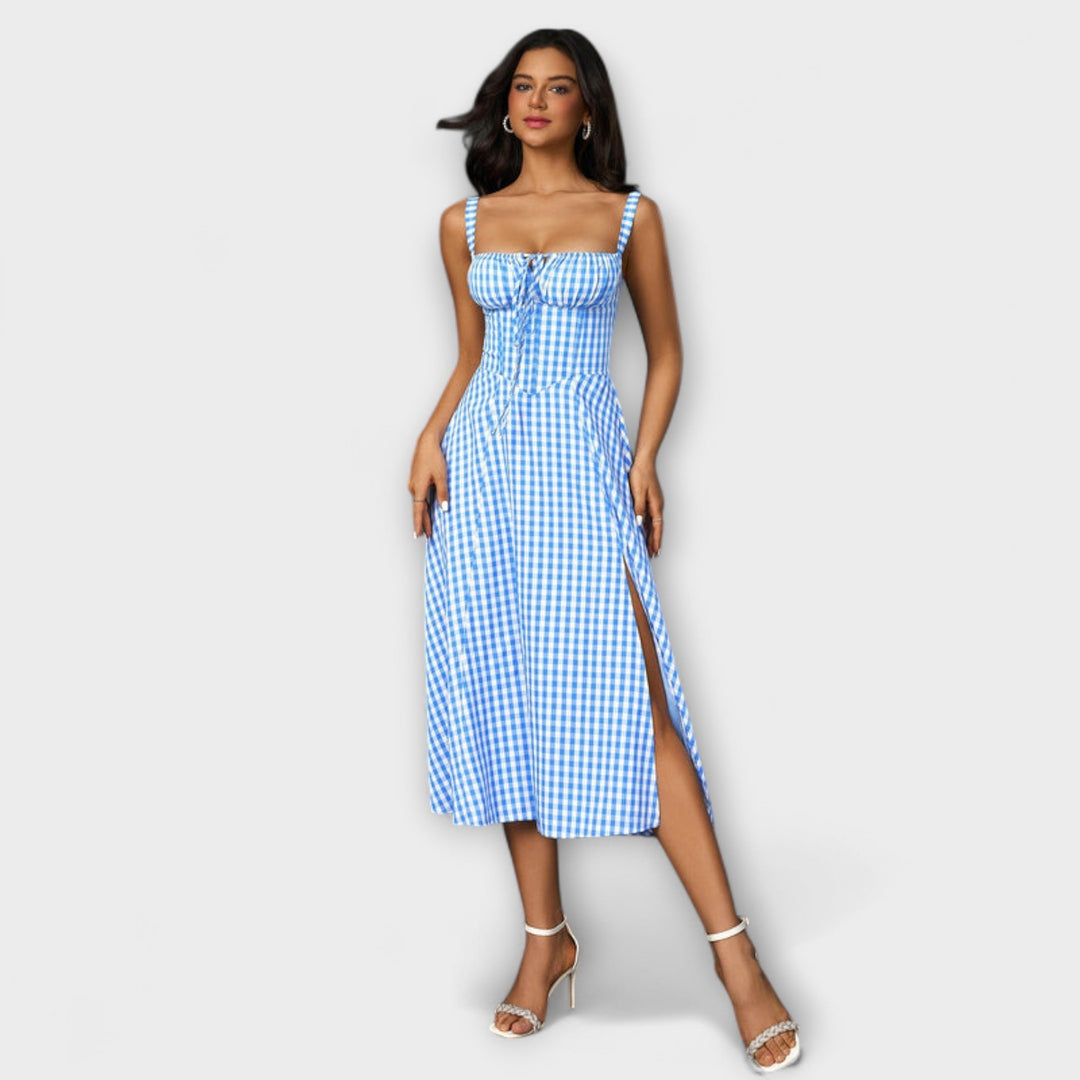 Viltis - Šaty s volánmi a rozparkom