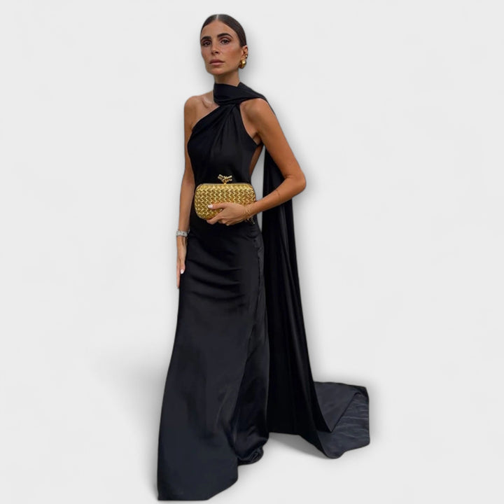 Stilinga Off-Shoulder Halter Maxi Šaty