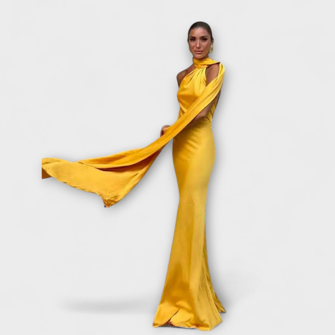 Stilinga Off-Shoulder Halter Maxi Šaty