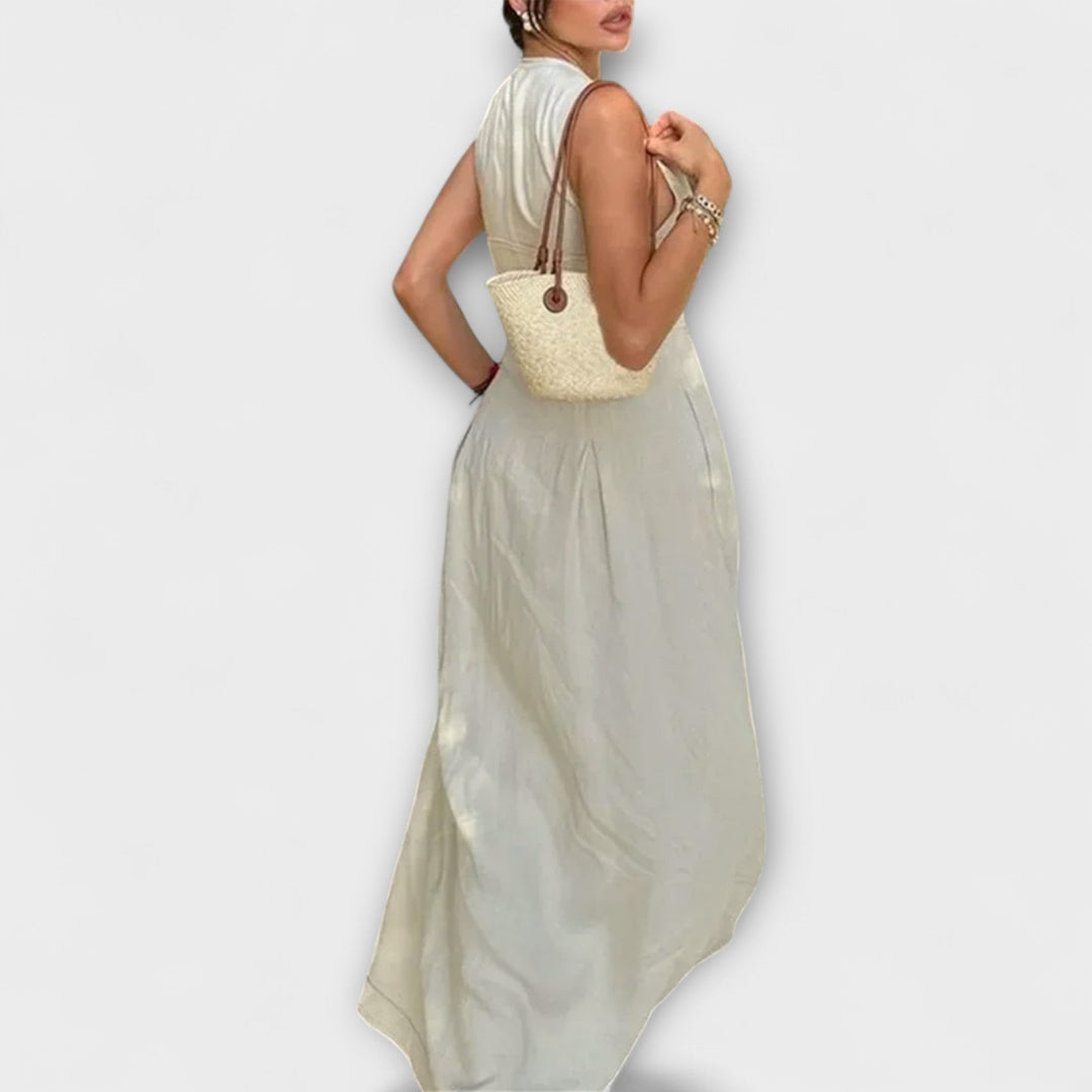 Midi šaty s plisovaním