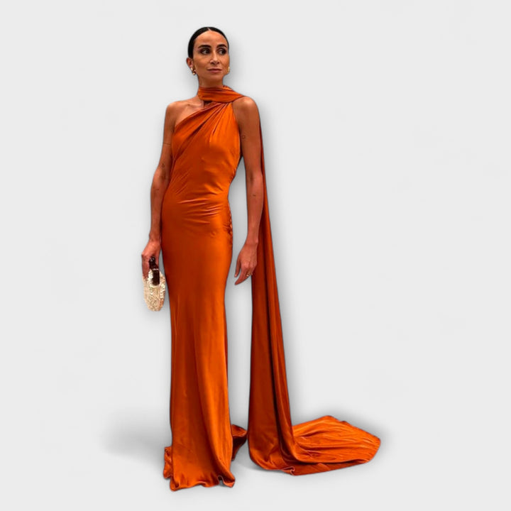 Stilinga Off-Shoulder Halter Maxi Šaty