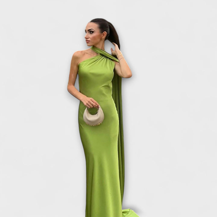 Stilinga Off-Shoulder Halter Maxi Šaty