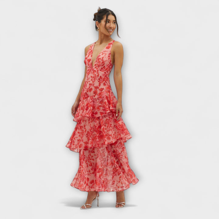 Faye - Bloom Shift Midi Šaty