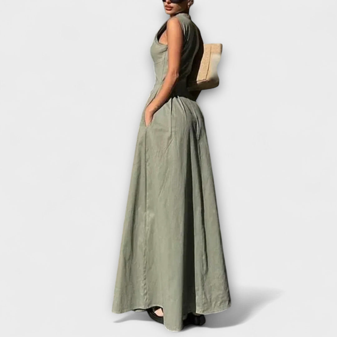 Midi šaty s plisovaním