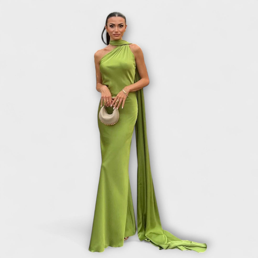 Stilinga Off-Shoulder Halter Maxi Šaty