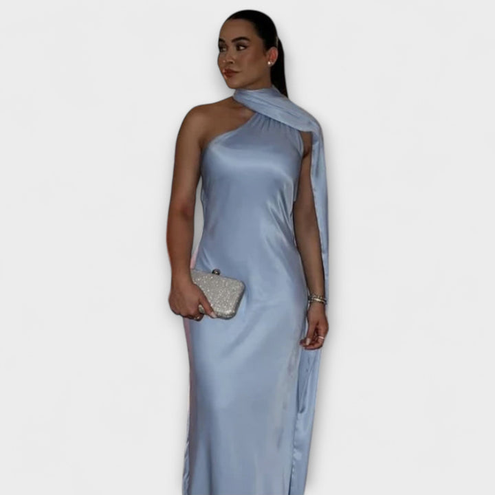 Stilinga Off-Shoulder Halter Maxi Šaty