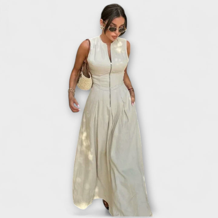 Midi šaty s plisovaním