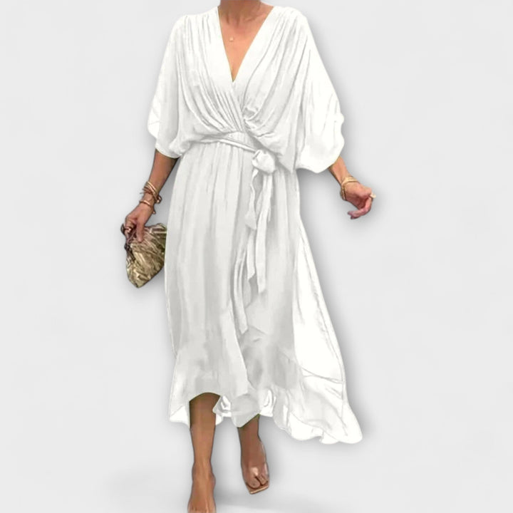 Amoura - Šifónová sukňa s V výstrihom