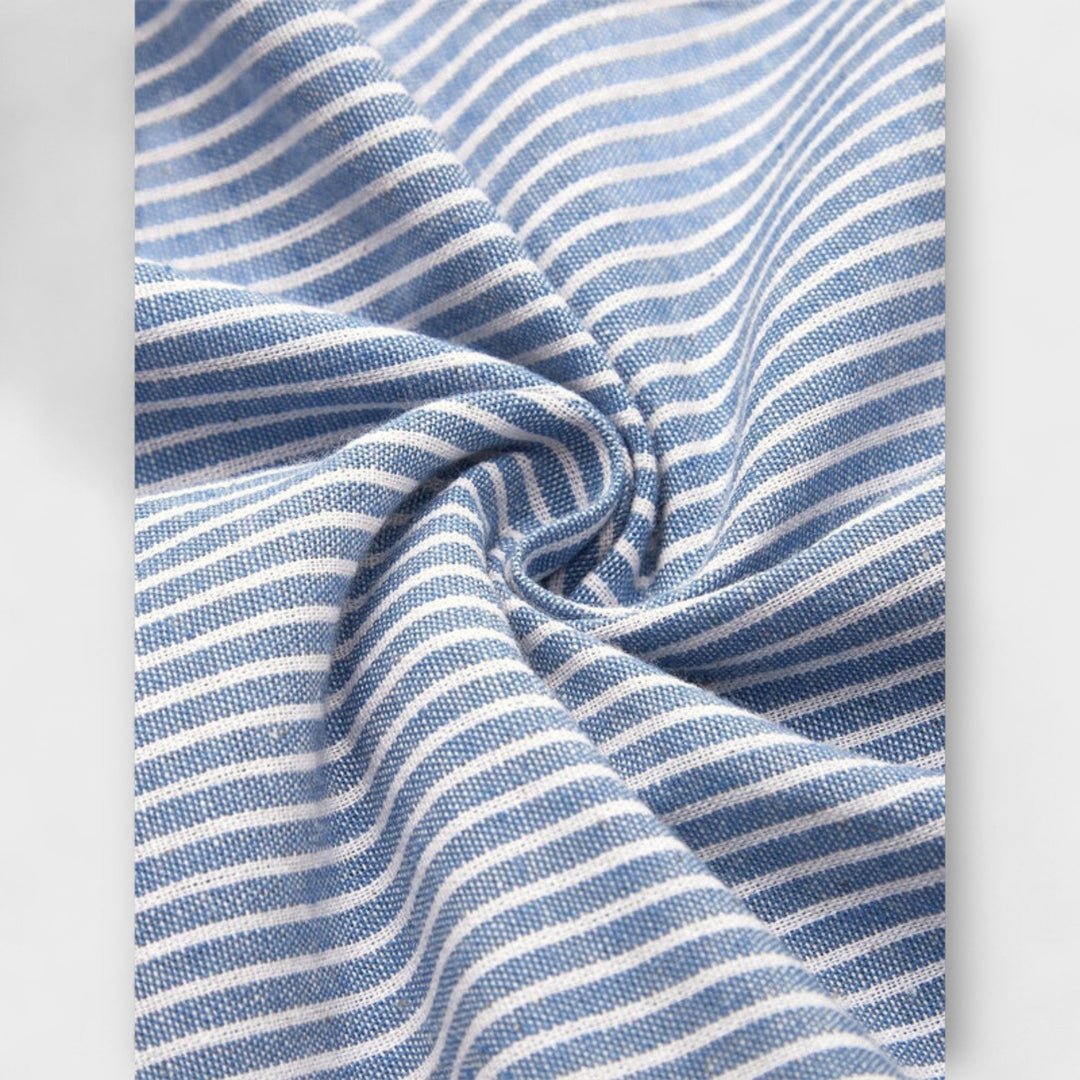 Luisa – Prúžkovaná Prémiová Midi Šaty