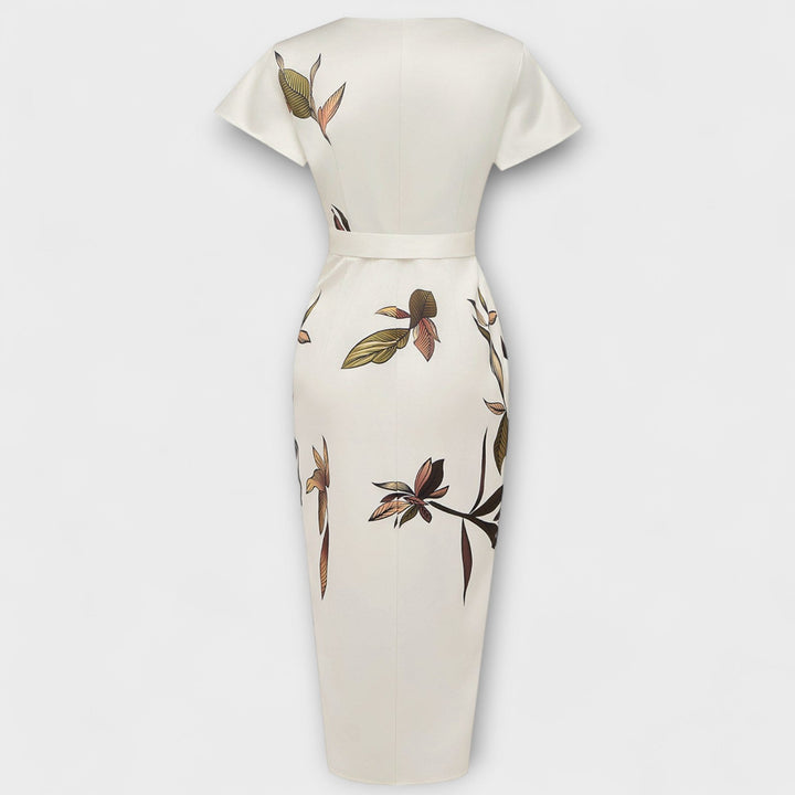 Saténová obopnutá šaty