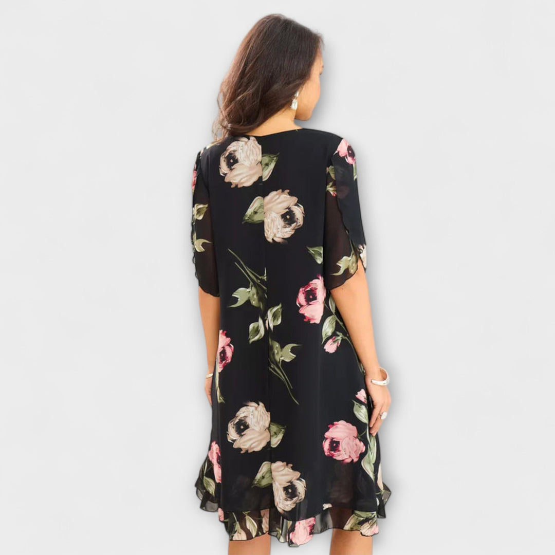 Melin - Elegantná Šifónová Šaty