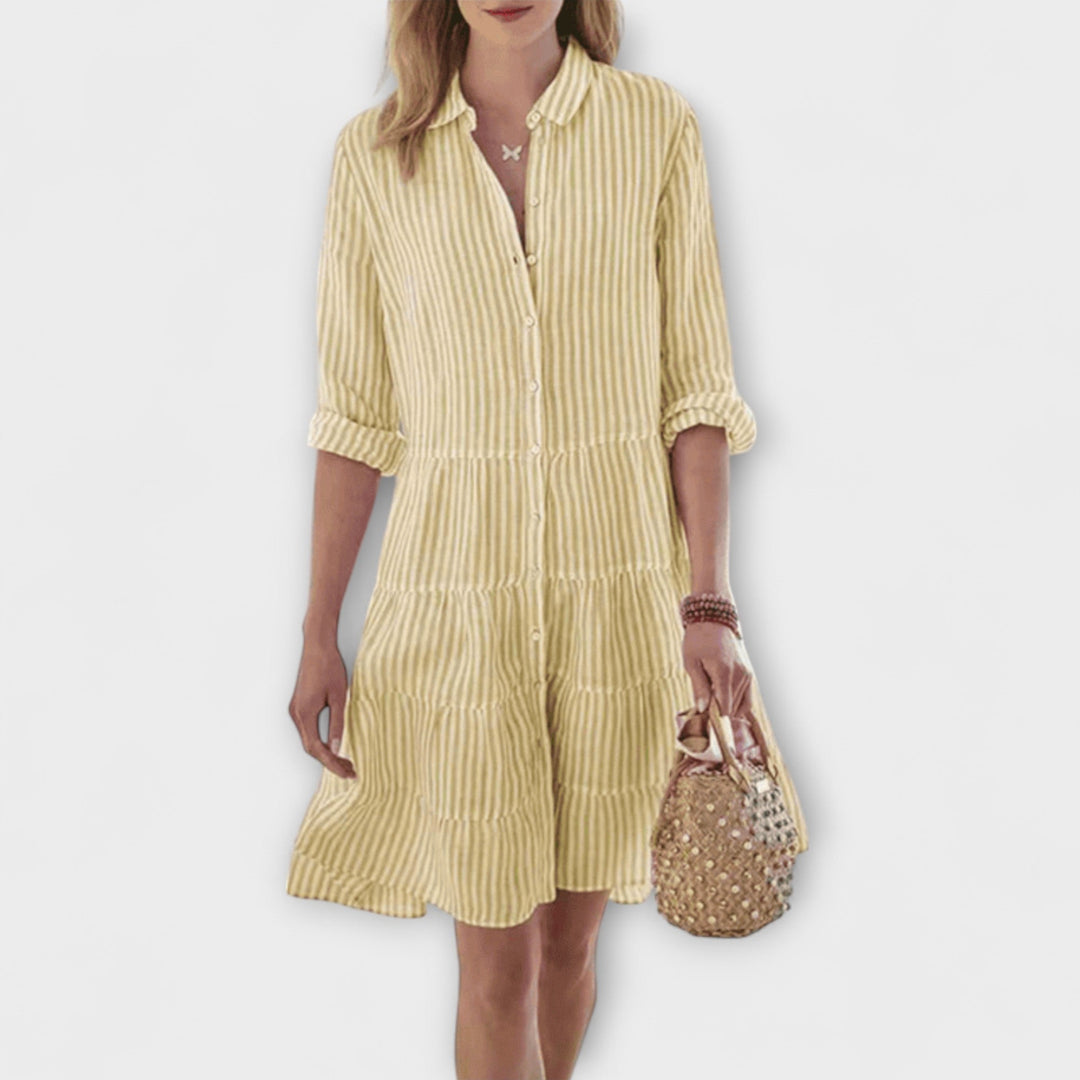 Lolita - Ľahké Pruhované Šaty