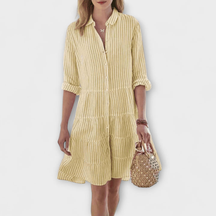 Lolita - Ľahké Pruhované Šaty