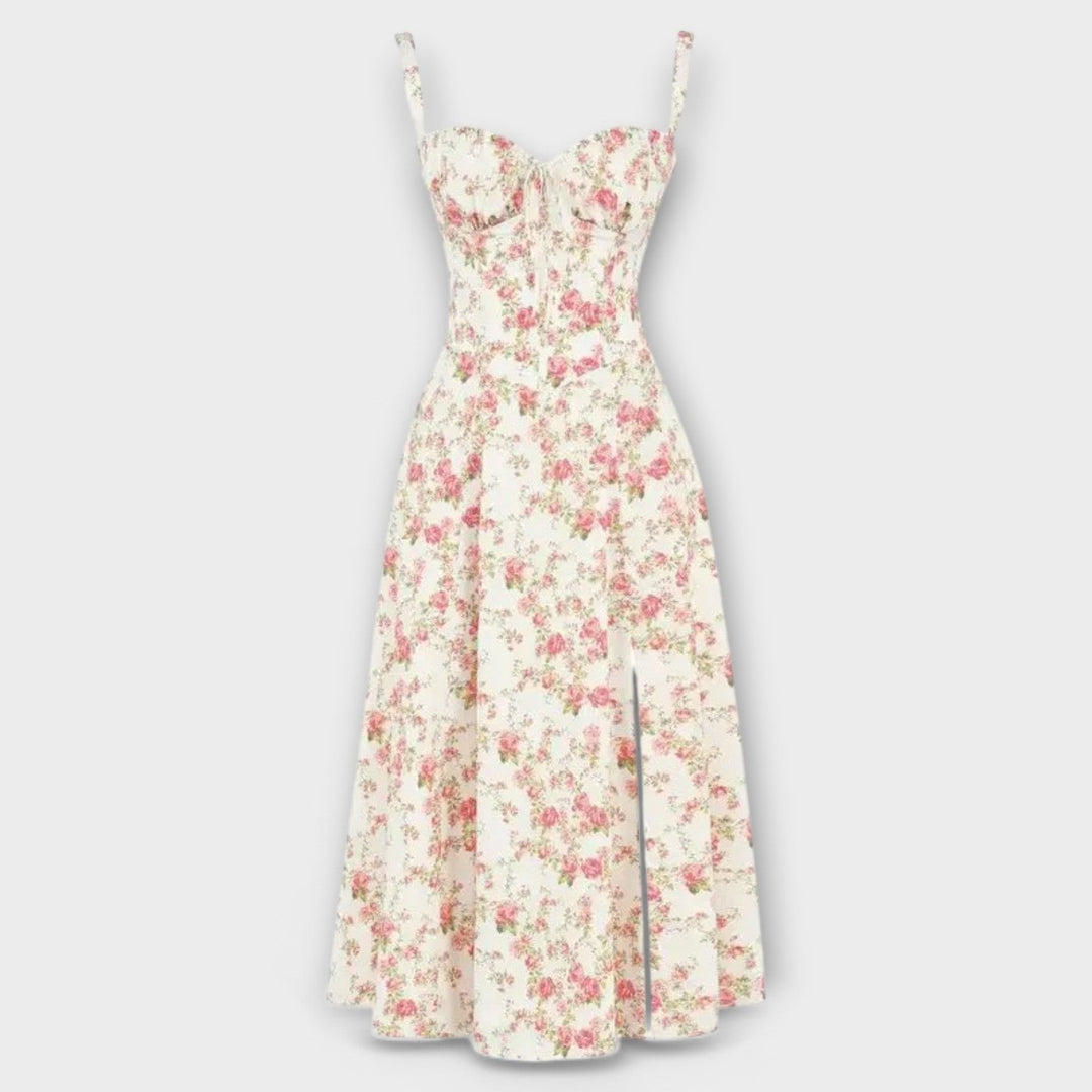 Kiana - Midi Šaty s Korzetom