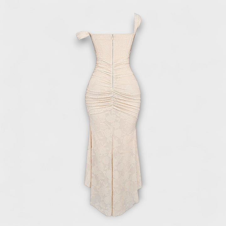 Renske - Dlhé šaty s elegantným a rafinovaným korzetom